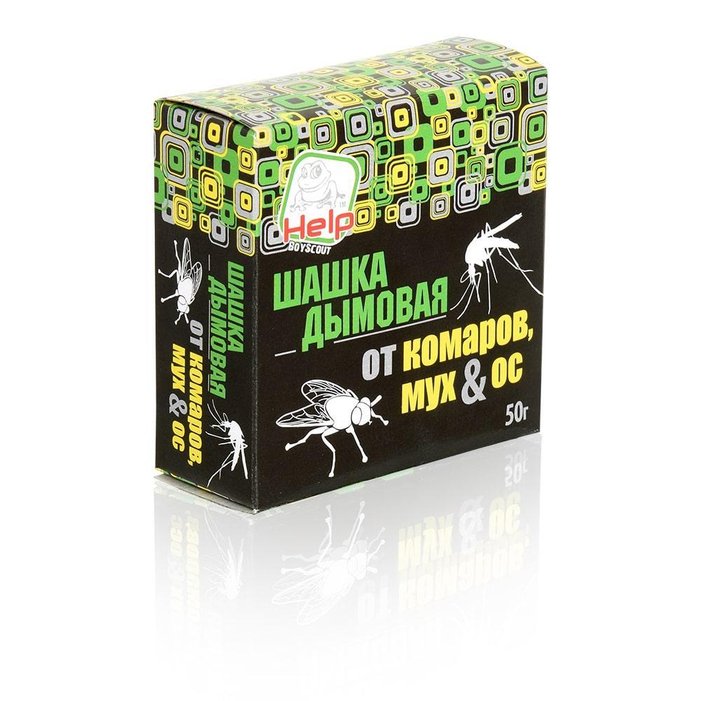 Шашка дымовая от комаров, мух и ос 50 гр. HELP