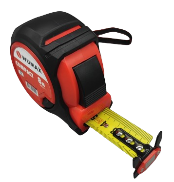 Рулетка измерительная 8м/25мм, 2 класс, COMPACT WUMAX