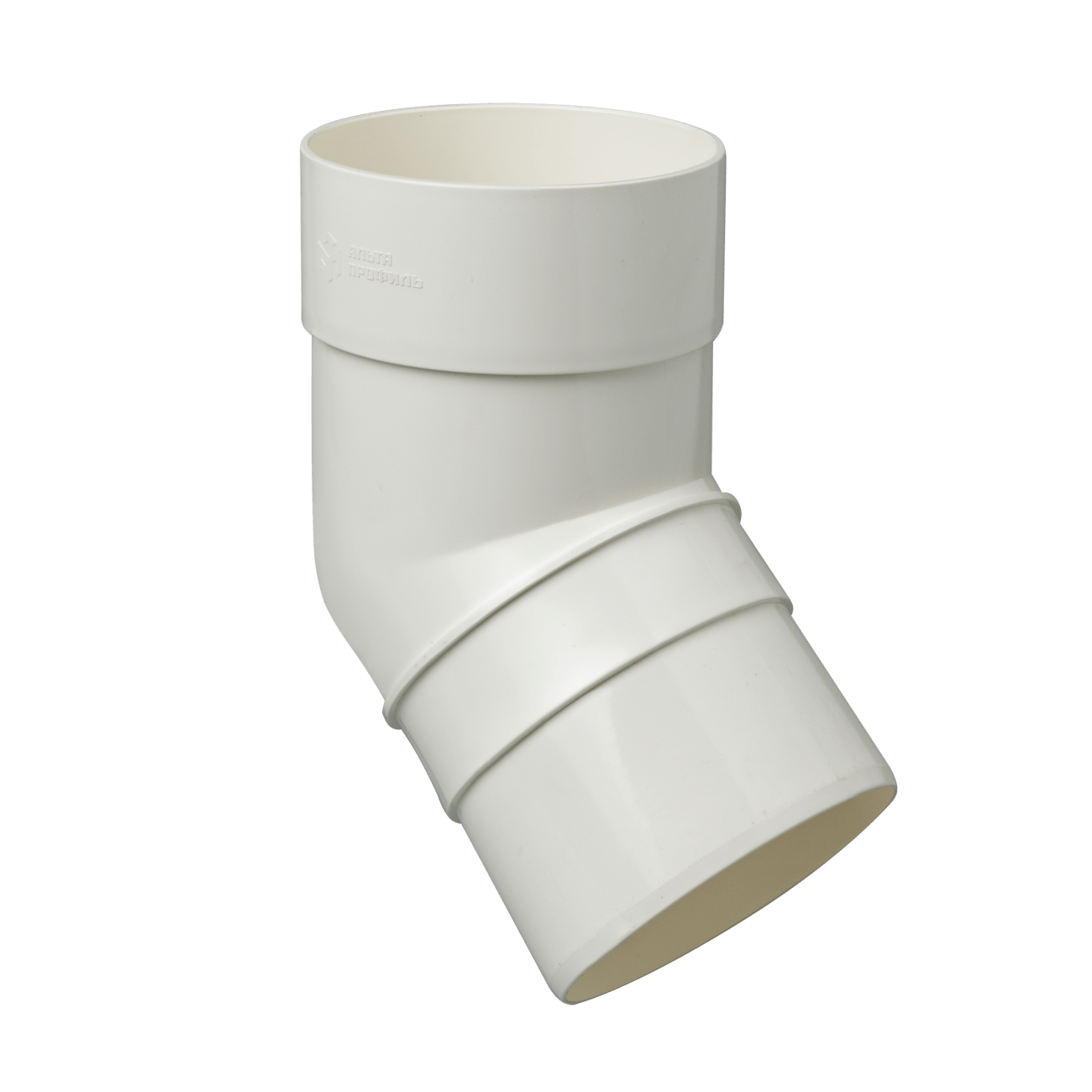 Колено 67 гр. (белый) 85 мм Комфорт Альта-Профиль