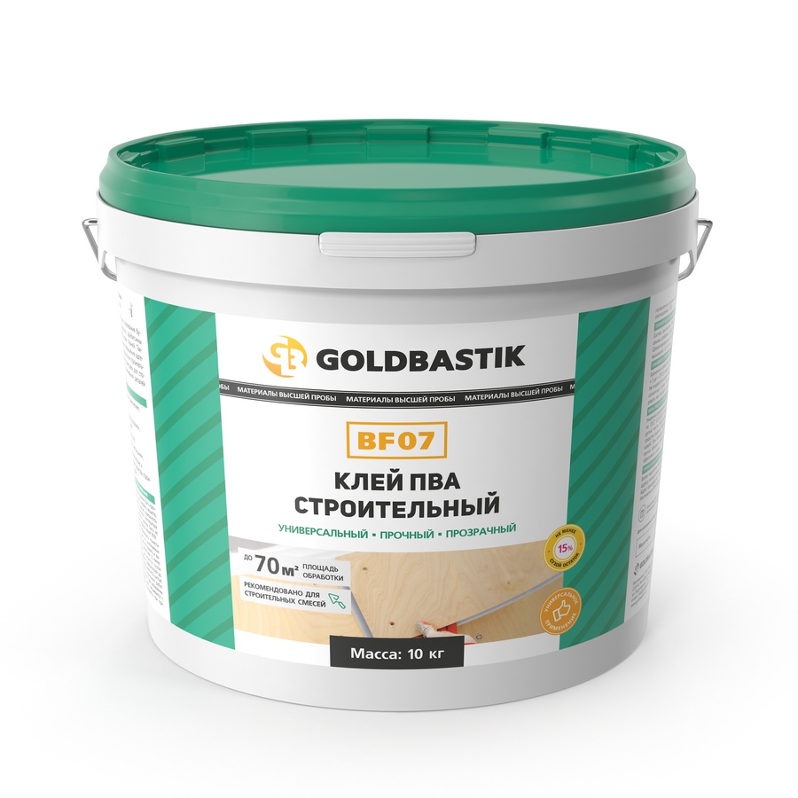 Клей ПВА строительный 1 кг  BF 07 GOLDBASTIK