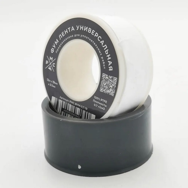 Фум-лента ФУМ-0.7 г/см3 19мм x 0,1мм x 12м, РМС