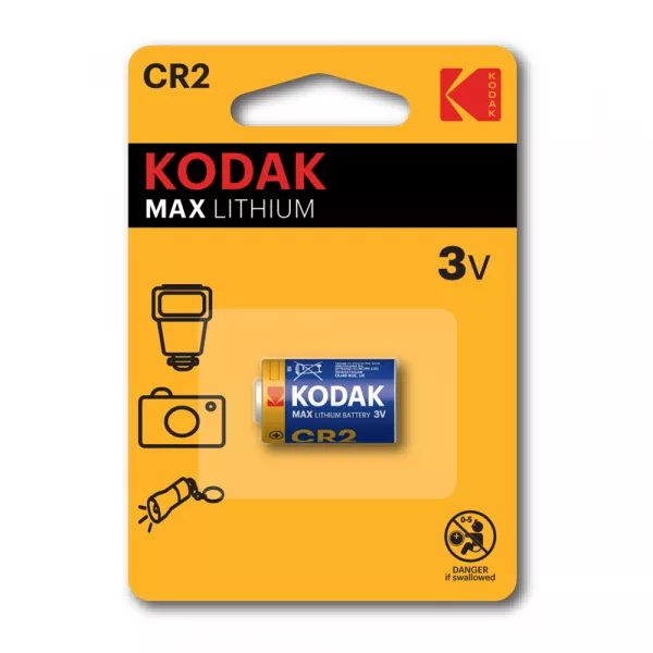 Элемент питания (батарейка) литиевый MAX Lithium CR2 Kodak 12/72/11592