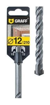 Сверло (бур) по бетону SDS-plus 12х150х210 GRAFF