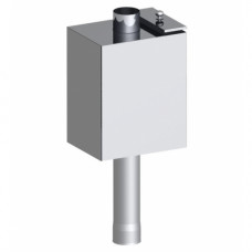 Бак прямоугольный на трубе для бани 55л D115