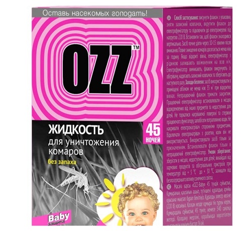 Жидкость для уничтожения комаров 30 мл ОZZ-BABY ББХгрупп