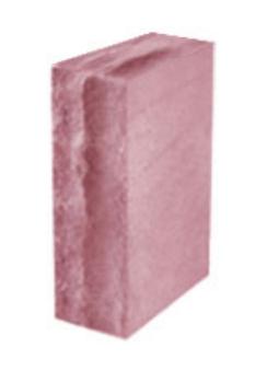 Кирпич (камень) силикатный СЛК-150/35, красный, рустированный, угловой 235х108х65