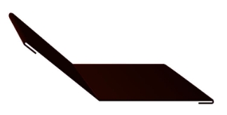 Планка перехода ската внутренняя 100х150х2000 мм RAL8017 (шоколадно-коричневый) Скайпрофиль