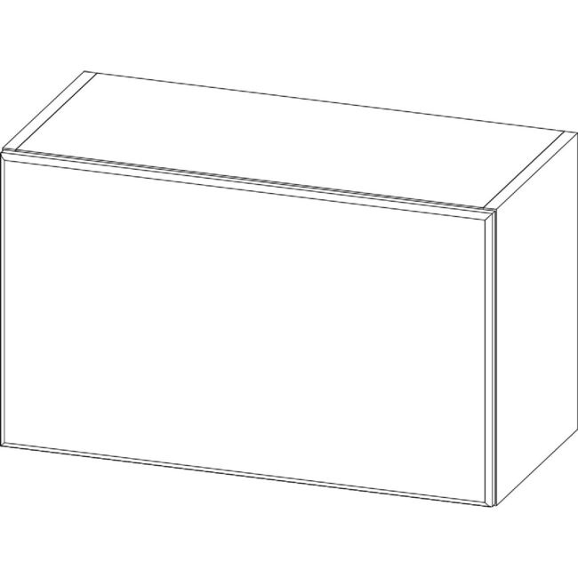Шкаф настенный горизонтальный 36 см белый SV-Мебель ШГ600/ШГ600с