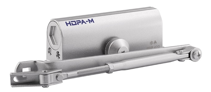  Доводчик дверной 420 ISPARUS от 40 до 90 кг серебро