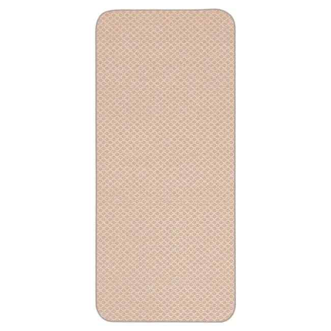 Коврик напольный Уютный Дом Соты 130 см бежевый Vilina 7113-001-beige