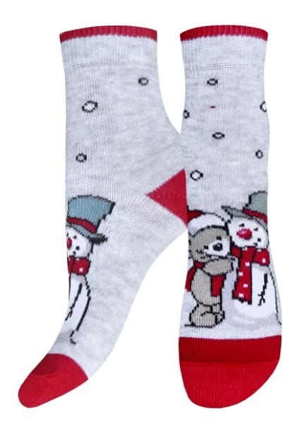 Носки детские 3079 рис.8046 св.серый меланж, Брестский чулочный комбинат