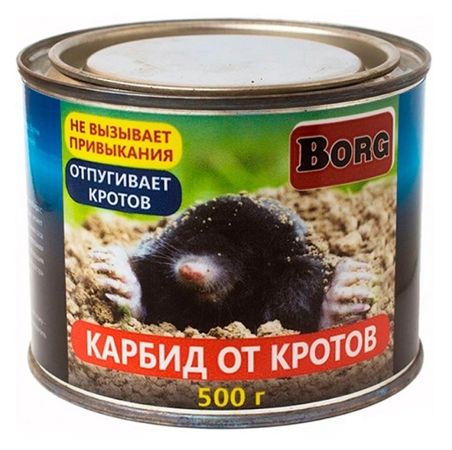 Карбид гранулированный от кротов, 500г