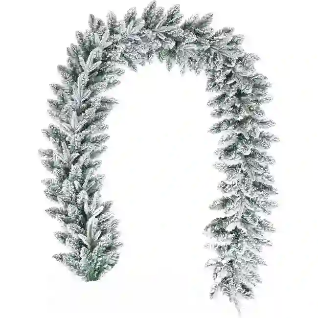 Гирлянда еловая заснеженная Альберта 270см GreenTerra 23115-270CM