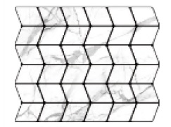 Панель ПВХ самоклеящаяся для стен 30x30 см 4 мм, MPK-W02 Белая кольчуга