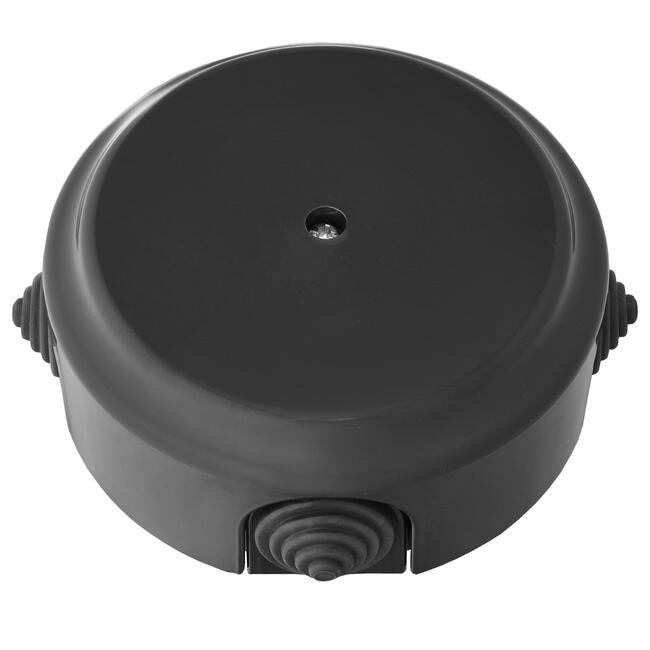 Коробка распределительная 4 ввода d80 черный Bylectrica КМ-449