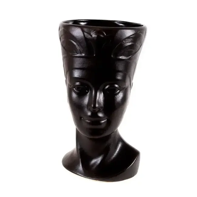 Кашпо Голова Нефертити 15х24.5 см Котовский Фаянс 3474