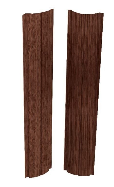 Штакетник Европланка-Свитязь 1,2м  Бразильский орех Скайпрофиль