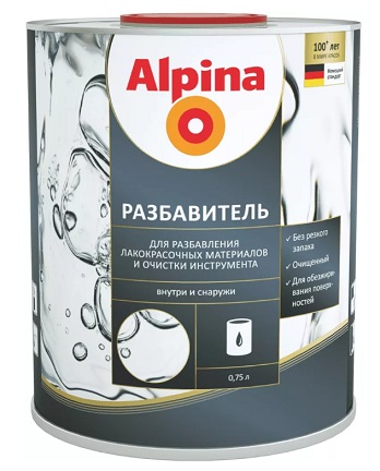 Разбавитель ЛКМ 0.75 л, Alpina