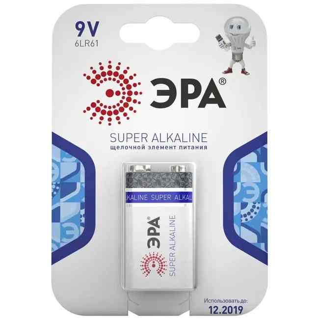Элемент питания (батарейка) алкалиновый 6LR61-1BL ЭРА C0038445