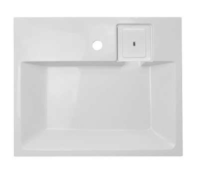 Умывальник мебельный Element CS00082280 с сифоном 595х490х75 мм AZARIO