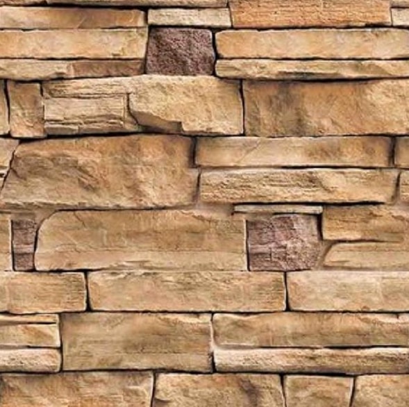 Панель пластиковая (ПВХ) ДекоРуст Камень 1-344 25см, длина 2.5м