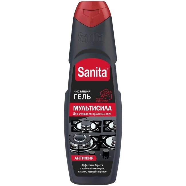 Средство для чистки плит и духовок гель Мультсила Sanita 500г
