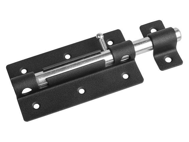 Задвижка дверная 120 мм ЗД-09, черная STARFIX, SMP-63064-1