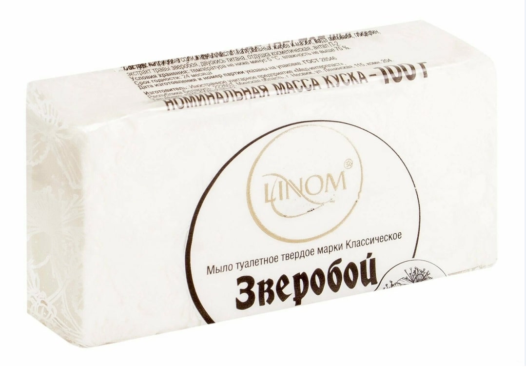 Мыло туалетное Классическое Зверобой 100 г LINOM