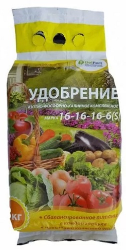 Удобрение Азотно-Фосфорно-Калийное 16:16:16:6(S), 1кг BelFert