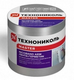 Лента герметизирующая NICOBAND серебристая 3м x 5см, ТехноНИКОЛЬ