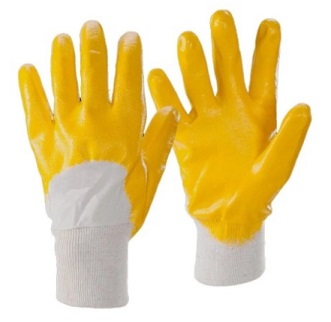 Перчатки х/б нитриловое покрытие желтые, 651017