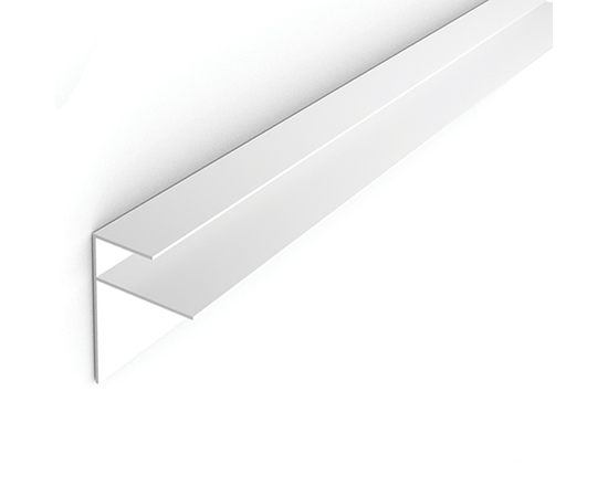 Профиль F-образный белый (10мм) SANRELIA Снежана 3м