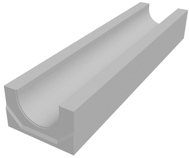 Лоток водоотвoдный BetoMax Basic ЛВ-10.14.13–Б бетонный, Standartpark 4000