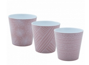 Вазон 13x12,5см Деко со вставкой с декором Этно фрезия 114040ЭФр Алеана