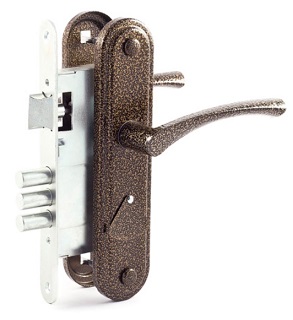 Замок врезной ЗВ9.1-01 бронза Омега