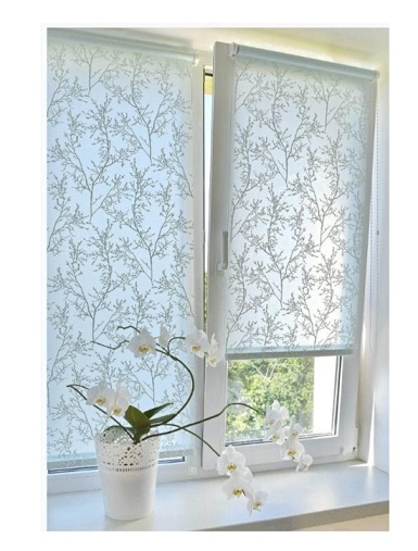 Штора рулонная СРШ-01М-2951-W Эрика белая Delfa