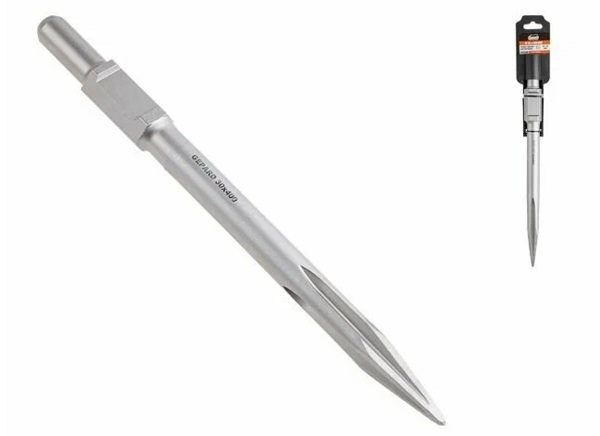 Зубило пиковое шестигранник 30 мм 400 мм GEPARD (GP0710-400)