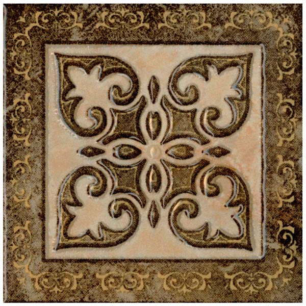 Декор керамический Конкорд бежевый 100х100мм 758462 М-Квадрат