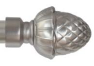 Наконечник Агра 25 мм, матовый хром, 1 шт