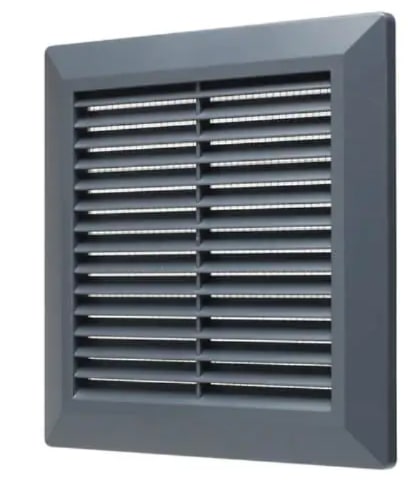 Решетка вентиляционная разборная серая 170х170мм (RS-1717-GR) Storm