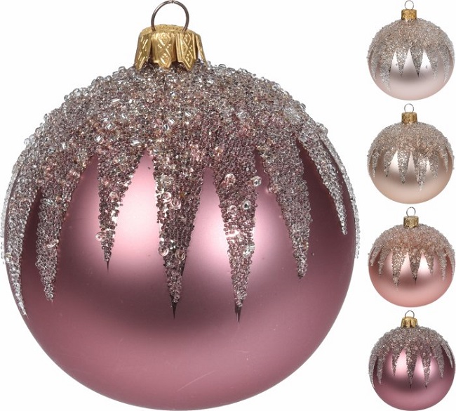 Шар елочный 8 см (Ассортимент), AVG110240