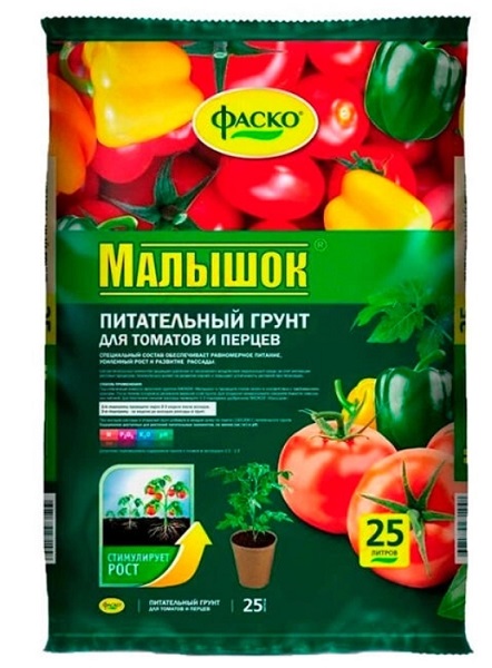 Грунт для томатов и перцев Малышок 25л ФАСКО