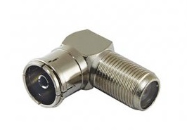 Переходник гнездо F - гнездо TV угловой, SQ1809-0015 TDM