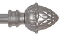 Наконечник Агра 16 мм, матовый хром, 2 шт