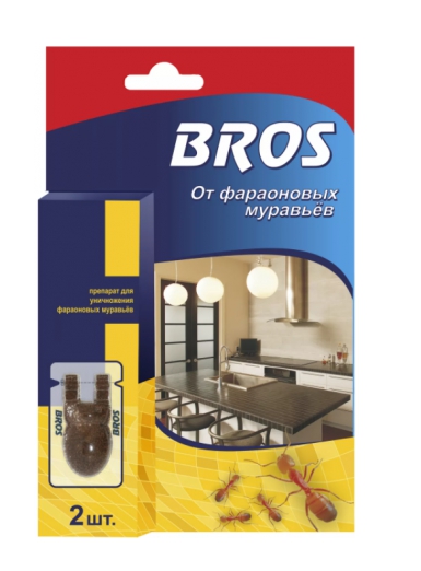 Гранулы от фараоновых муравьёв (2 шт.) BROS