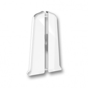 Торцевые (левая и правая) для плинтуса 70 мм 001 Белый Деконика