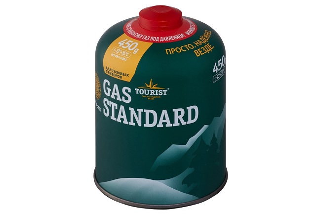 Газовый баллон резьбовой (TBR-450) 450 г Tourist Standard