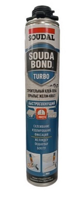 Клей полиуретановый Soudal Soudabond Turbo, 750 мл