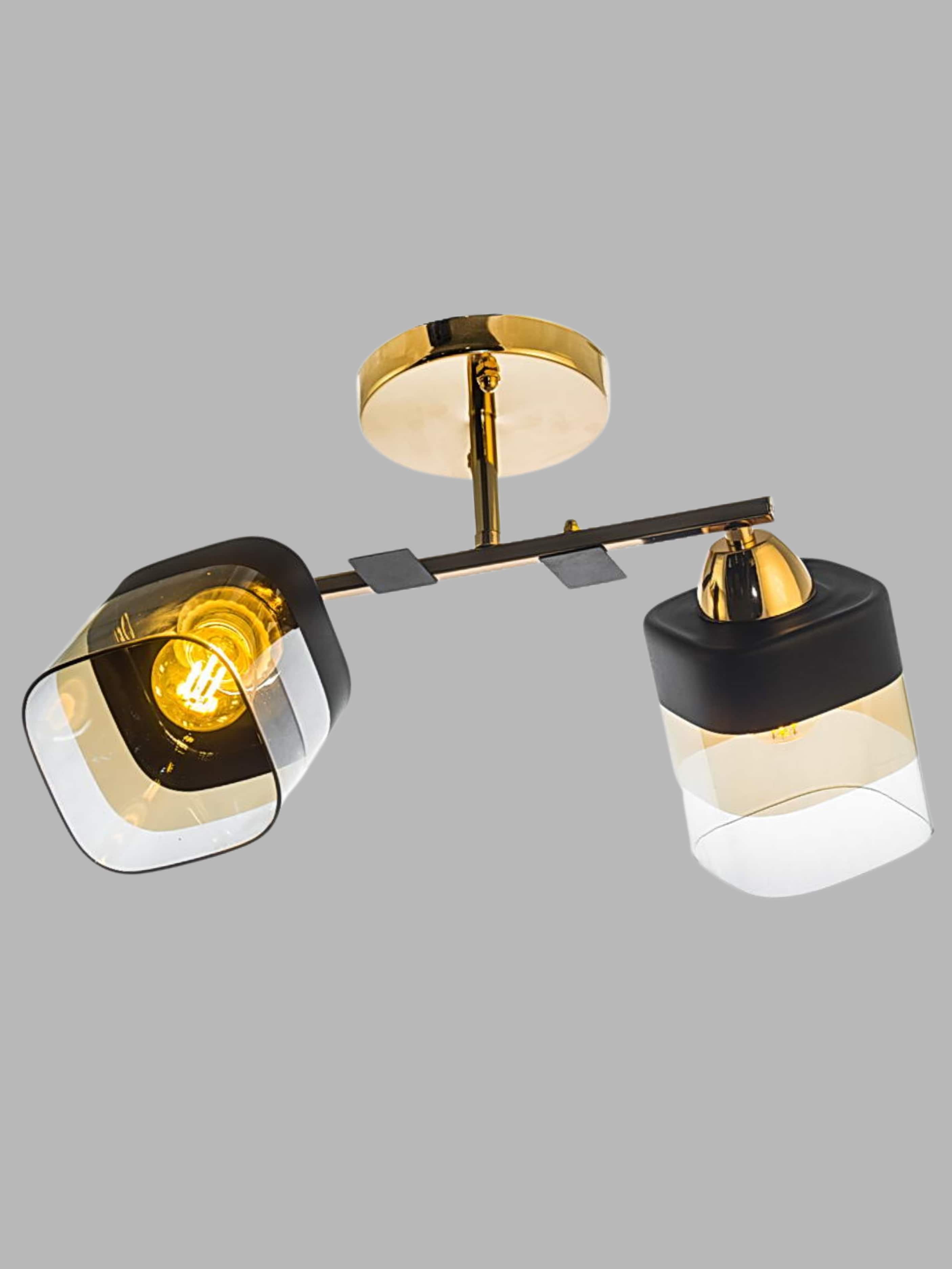 Светильник НПБ 02-2x60-101 9139/2 золото/черный Айтин-Про