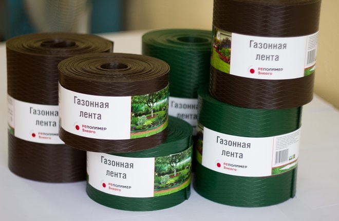 Бордюр садовый 9000x1.7x200 мм зеленый РеполимерЭнерго